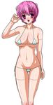 bikini blush breasts cameltoe cleavage elfen_lied micro_bikini nana_(elfen_lied) side-tie_bikini smile swimsuit 