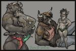  absurd_res antelope anthro aurochs bodily_fluids bovid bovine cattle clothed clothing dildo duo female female/female hi_res klipspringer larger_female mammal nipple_slip nipples penetration priscillasheep sex sex_toy shirt size_difference smaller_female smaller_penetrated strapon taller_female tank_top topless topwear toying_partner true_antelope underwear vaginal 