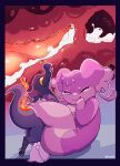 absurd_res audino bodily_fluids border cervix cum cum_inside duo ellael female feral fire generation_5_pokemon generation_7_pokemon genital_fluids genitals gradient_background gym_leader hi_res internal internal_vaginal iris_(flowerbud) iris_(pokemon) leg_wrap male male/female nintendo penis pokemon pokemon_(species) pokemon_champion pussy reptile salandit scalie sex simple_background