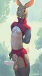 2024 7b7a2f 9:16 absurd_res anthro balls clothing condom deer digital_media_(artwork) digital_painting_(artwork) erection garter_belt garter_straps genitals hand_behind_back hi_res humanoid_genitalia humanoid_penis legwear looking_at_viewer male mammal painting_(artwork) penis sexual_barrier_device shaft_divide signature solo standing stockings wearing_condom