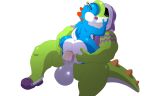 anal anal_penetration anthro anus balls big_balls big_butt big_penis blue_body bottomless bubble_butt butt clothed clothed/nude clothing cyan_yoshi cyrus_(cyrusthelewdshi) duo elotes_en_vaso eyewear french_kissing genitals glasses green_body green_yoshi hi_res hoodie hoodie_only huge_butt humanoid_genitalia humanoid_penis kissing male male/male male_penetrated male_penetrating male_penetrating_male mario_bros multicolored_body nintendo nude penetration penile penile_penetration penis penis_in_ass sex topwear topwear_only two_tone_body veni_(nkz) white_body yoshi