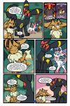 2025 6_panel_comic absurd_res ambiguous_gender black_body black_eyes black_nose black_text bodily_fluids bound bow_ribbon brown_body brown_fur brown_hair claws clothing comic day dialogue digital_media_(artwork) drowzee eevee eeveelution ellipsis english_text exclamation_point eyelashes eyes_closed female fluffy fluffy_tail forest fur generation_1_pokemon generation_2_pokemon generation_6_pokemon grass group hair hand_behind_head hat headgear headwear hi_res imagination looking_at_another machamp male_(lore) motion_lines neck_tuft nintendo open_mouth outside paws pink_tail plant pokemon pokemon_(species) pokemon_mystery_dungeon quadruped question_mark questioning_ellipsis red_sclera robe sharp_teeth signature sneasel speech_bubble spike_chunsoft sweat sweatdrop sylveon tail talking_to_another teeth text thinking toe_claws tree trio tuft umbreon virmir virmir_(character) wearing_hat white_sclera white_text x_eyes