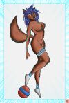  absurd_res anthro big_butt breasts butt canid canine canis curvy_figure female fur hi_res horny_(disambiguation) huge_butt mammal pinup pose reefeezex solo wolf 