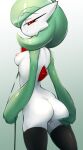  absurd_res bodily_fluids breasts butt butt_grab female fir3born gardevoir genital_fluids genitals hand_on_butt hi_res highs humanoid invalid_tag leash looking_at_viewer nintendo nipples not_furry pok&eacute;mon pok&eacute;mon_(species) pussy pussy_juice pussy_juice_string small_breasts solo spread_pussy spreading video_games 