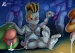 5_toes absurd_res after_anal anthro clothing feet foot_fetish generation_1_pokemon generation_2_pokemon generation_3_pokemon group grovyle hi_res machamp machoke machop male male/male nintendo pokemon pokemon_(species) smeargle thong toes underwear zyasixpear