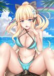  bikini princess_connect princess_connect!_re:dive sasaki_saren swimsuits wet 