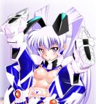  1girl animal_ears bodysuit covered_nipples fake_animal_ears fortified_suit impossible_bodysuit impossible_clothes muvluv muvluv_alternative out-of-frame_censoring pilot_suit sakura_ryuuken see-through silver_eyes silver_hair skin_tight solo twintails yashiro_kasumi 