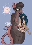 ahegao alex_(m1lkb4rk) animal_genitalia animal_vulva anthro antlers areola balls bestiality big_balls blush bodily_fluids brown_body canid canine canine_genitalia canine_vulva canis claws coontail_hair coyote cum cum_in_vagina cum_inside cum_splatter cumshot cut_ear deer digital_media_(artwork) duo ear_piercing ejaculation erection female female_penetrated feral fur gauged_ear genital_fluids genitals hair hare heart_symbol heart_tail hi_res horn hybrid impregnation interspecies jackalope lagomorph leporid long_tail looking_pleasured m1lkb4rk male male/female male_penetrating mammal multi_nipple murid murine nipples nude open_mouth orgasm overweight overweight_male ovum penetration penile penile_penetration penis piercing pompadour rat rodent scene_haircut sex simple_background smile sperm_cell tail teeth tongue tongue_out vaginal vaginal_penetration vulva