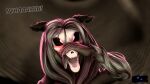  16:9 3d_(artwork) absurd_res ahegao anthro canid canine digital_media_(artwork) female fur hi_res looking_at_viewer looking_pleasured mal0 malo mammal rookieanimator210 scp-1471 scp_foundation simple_background smile solo video_games widescreen 