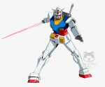  artist_name energy_sword full_body gundam highres holding holding_sword holding_weapon mecha mecha_focus mobile_suit mobile_suit_gundam no_humans ojipon robot rx-78-2_gundam science_fiction simple_background solo standing sword twitter_username v-fin watermark weapon yellow_eyes 