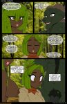 2025 anthro areola blush bodily_fluids bovid breasts brown_body brown_skin caprine clothed clothing comic daughter_(lore) english_text father_(lore) father_and_child_(lore) father_and_daughter_(lore) female forest fur goat green_body green_fur green_hair group hair hi_res honeybush_acornscrub horn human if_hell_had_a_taste jewelry leaf male mammal mother_(lore) mother_and_child_(lore) mother_and_daughter_(lore) navel necklace nipples nude open_mouth parent_(lore) parent_and_child_(lore) parent_and_daughter_(lore) plant pubes speech_bubble sweat text tree treestar_acornscrub trio viroveteruscy woodsap_acornscrub yellow_eyes