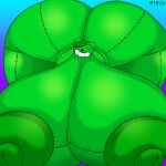 absurd_res animate_inanimate anthro areola bear big_areola big_breasts big_butt big_nipples breasts butt dizzie_dottie_(deaganthedeag) eye_patch eyewear female furry_logic green_body hi_res huge_areola huge_breasts huge_butt huge_nipples hyper hyper_areola hyper_breasts hyper_butt hyper_nipples living_plushie m4n mammal nipples patchwork_creature patchwork_monster plushie smile smiling_at_viewer solo spiral_eyes stitch_(sewing) thick_thighs