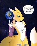 anthro bandai_namco canid canine digimon digimon_(species) earth female fox hi_res kitsunekotaro macro madaraoluv2 mammal micro planet renamon space world