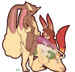 absurd_res anthro balls big_balls big_breasts big_penis blush bodily_fluids breasts broken_condom condom crossgender cum cum_drip cum_from_mouth cum_from_nose cum_in_mouth cum_in_nose cum_inside cum_on_body cum_on_breasts cum_splatter cum_squirting deep_throat dibujosv12 dripping duo echo_(echovalia) eeveelution ejaculation eye_roll eyewear female flustered flustered_female generation_4_pokemon genital_fluids genitals glasses grin hi_res huge_balls huge_breasts huge_penis hyper hyper_genitalia hyper_penis inside leafeon long_ears lopunny male male/female nintendo nipples nude oral oral_penetration penetration penile penis pokemon pokemon_(species) saliva sex sexual_barrier_device smile throbbing throbbing_penis timothy_vladislaus torn_condom vein veiny_penis