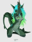 2025 3:4 anthro areola arm_fin arm_markings athletic athletic_anthro athletic_female aurora_(kamikazekit) bdsm belly black_harness black_sclera bound breasts captured chain chained clothed clothing collar cuff_(restraint) curvy_figure ear_piercing erect_nipples female fin fin_markings fin_piercing fish furgonomics furry-specific_piercing genitals green_body green_eyes green_skin hair hale. hands_above_head harness hi_res hip_markings hourglass_figure inner_thigh kneeling leg_markings leg_muscles looking_at_viewer marine markings medium_breasts messy_hair midriff multicolored_hair multicolored_markings narrowed_eyes navel nipples no_underwear non-mammal_breasts nude one_eye_obstructed piercing restraints shark shoulder_markings simple_background small_waist solo spread_legs spreading tail tail_fin vulva wide_hips wrist_cuffs wrists_together