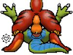 anal anal_knotting anal_penetration anal_tugging animated anthro balls balls_deep big_balls bodily_fluids butt cum cum_in_ass cum_inside digital_media_(artwork) dragon duo fur genital_fluids genital_piercing genitals gynomorph gynomorph/male intersex intersex/male jazovyx jazovyx_(character) kali knotting low_res male mythological_creature mythological_scalie mythology penetration penile penile_penetration penis penis_piercing piercing pixel_(artwork) pixel_animation scalie tail tail_motion wings