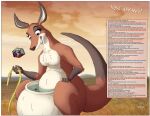 anthro canid canine canis female feral kangaroo macro macropod madraoluv2 male mammal marsupial micro pool pouch_(anatomy) vertical-misfit water wolf