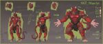 2025 abdominal_scar absurd_res action_pose angry anthro arm_scar armor armored_tail artist_logo bandage bandaged_arm bandaged_leg bandaged_tail belly bottomwear breastplate brown_belly brown_body brown_chest brown_fur butt character_name cheek_tuft chest_tuft claws clothed clothing colored dated english_text facial_scar facial_tuft front_view fur height hi_res leg_scar logo loincloth long_tail looking_aside male mammal medieval_armor metal model_sheet murid murine muscular muscular_male navel number paws pink_ears pink_nose pink_tail portrait pose raised_arm rat rear_view red_eyes red_sclera rodent scar shaded size_transformation skaven skaven_symbol smug solo spikes standing tail tail_scar teeth text tongue tongue_out transformation tuft warhammer_(franchise) wolfarion