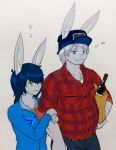  absurd_res anthro daughter duo father father_and_child father_and_daughter female hi_res lagomorph male mammal parent parent_and_child zzinhimsum 