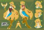  3_toes after_transformation angry anthro avian beak bird blonde_hair blue_eyes breath_of_the_wild clothed clothing confusion digitigrade expressions feathers feet hair happy hi_res link male model_sheet nintendo open_mouth ponytail rito simple_background small_waist smile solo tail_feathers talons tattoorexy the_legend_of_zelda thick_thighs toes tongue transformation video_games wide_hips winged_arms wings yellow_body yellow_feathers 