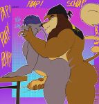 2023 5_fingers anal anal_penetration anthro anthro_on_anthro anthro_penetrated anthro_penetrating anthro_penetrating_anthro bite biting_lip biting_own_lip black_clothing black_hat black_headgear black_headwear bodily_fluids brown_body brown_fur butt canid canine canis clothing colored contact_onomatopoeia cum cum_while_penetrated cumshot domestic_dog drooling dukey duo ejaculation english_text erection eye_roll eyebrow_piercing facial_piercing finger_in_mouth fingers floppy_ears from_behind_position fur furniture generation_1_pokemon genital_fluids genitals grey_body grey_fur hair handjob handjob_while_penetrating hat headgear headgear_only headwear headwear_only heart_symbol hi_res humanoid_genitalia humanoid_penis interspecies kerchief legendary_pokemon looking_pleasured male male/male male_penetrated male_penetrating male_penetrating_male mammal mewtwo mostly_nude mostly_nude_anthro mostly_nude_male multicolored_body multicolored_fur muscular muscular_anthro muscular_male nintendo nose_piercing nose_ring nude nude_anthro nude_male onomatopoeia open_mouth penetration penile penis piercing plap pokemon pokemon_(species) pokephilia purple_hair raised_tail reach_around ring_piercing saliva self_bite sex simple_background sound_effects standing_doggystyle table tail tail_tuft tan_body tan_fur tani_the_mewtwo text thick_thighs tongue tongue_out tuft two_tone_body two_tone_fur zackdadawg