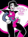  android english_text genitals humanoid imperial_loser machine male mettaton mettaton_ex not_furry penis robot robot_humanoid simple_background smile solo text undertale video_games 