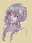  bad_link expressionless grey_hair highres original paint portrait profile purple_hair red_eyes white_hair 