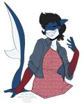  2021 5_fingers alpha_channel anthro black_hair digital_media_(artwork) fingers fish hair hi_res kittydee marine shark simple_background smile solo transparent_background 