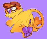  &lt;3 &lt;3_eyes 4_toes 6:5 absurd_res anthro anus blush bugsnax butt clothing digital_media_(artwork) eyewear feet female foot_focus freckles fur genitals glasses grumpus hat headgear headwear hi_res invalid_tag male_(lore) pawpads paws presenting presenting_anus presenting_hindquarters presenting_pussy purple_eyes purple_pawpads purple_pussy pussy simple_background sirtoasterbutt smile snorpington_fizzlebean snorpy solo toes tusks video_games yellow_body yellow_fur 