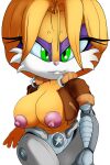  2:3 anthro archie_comics big_breasts breasts bunnie_rabbot clothed clothing cybernetics cyborg female hi_res lagomorph leporid machine mammal nipples rabbit raccoonshinobi solo sonic_the_hedgehog_(archie) sonic_the_hedgehog_(comics) sonic_the_hedgehog_(series) wide_hips 