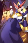  absurdres alcohol android armor axasempai bat_(animal) berkana_(mega_man) blonde_hair blue_eyes breastplate breasts capcom chest_jewel cup dress drinking_glass forest gloves hair_over_shoulder halloween hat headphones highres holding_wine_glass jeweled_hat joints large_breasts light_smile long_dress long_hair looking_at_viewer mega_man_(series) mega_man_x_(series) mega_man_xtreme_2 nature plate_armor pumpkin purple_dress purple_lips red_wine robot robot_girl robot_joints shoulder_armor shoulder_spikes sitting spikes sunrise sunset turtleneck white_gloves wine wine_glass witch witch_hat 
