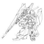  alternate_form arm_cannon beam_cannon cable commentary_request dual_arm_cannons energy_gun exposed_internal_machinery gaplant gundam highres kenki_fujioka_(style) korean_commentary lineart machinery mecha mecha_focus mobile_suit monochrome no_humans one-eyed original redesign robot science_fiction shield titans_(gundam) unfinished weapon white_background youy1213 zeta_gundam zeta_gundam_define 