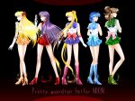  1girl 5girls absurdres aino_minako back_bow bishoujo_senshi_sailor_moon bishoujo_senshi_sailor_moon_crystal black_hair blonde_hair blue_choker blue_eyes blue_hair blue_sailor_collar blue_skirt boots bow brown_hair choker circlet double_bun earrings elbow_gloves gloves green_boots green_choker green_eyes green_sailor_collar green_skirt hair_bobbles hair_bun hair_ornament high_heel_boots high_heels highres inner_senshi jewelry long_hair magical_girl multiple_girls ofuda orange_choker orange_sailor_collar orange_skirt pink_bow ponytail purple_eyes red_bow red_choker red_sailor_collar red_skirt sailor_collar sailor_jupiter sailor_mars sailor_mercury sailor_moon sailor_senshi sailor_senshi_uniform sailor_venus sefilom short_hair skirt smile twintails white_gloves 