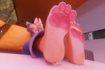  2025 3d_(artwork) 4_toes anthro blender_(artwork) canid canine canis clothed clothing crush cynthiaacid diane_foxington digital_media_(artwork) domestic_cat dreamworks duo extreme_size_difference feet felid feline felis female foot_fetish foot_focus fox fur hair hi_res larger_female macro male male/female mammal micro open_mouth orange_body orange_fur paige_(p4wsized) pawpads paws plantigrade plantigrade_pawpads size_difference smaller_male smile soles tail teeth the_bad_guys toes underpaw 
