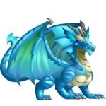  1:1 alpha_channel ambiguous_gender aquamarine aquamarine_dragon blue_body claws dragon dragon_city feral horn low_res multicolored_body scalie smile socialpoint solo thumbnail video_games wings 