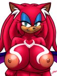  3:4 alpha_channel anthro areola big_areola big_breasts breasts bust_portrait crossed_arms echidna fan_character female furball_(artist) holding_breast huge_areola huge_breasts kimari mammal monotreme portrait solo sonic_the_hedgehog_(series) 