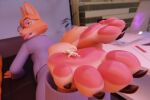  2025 3d_(artwork) 4_toes anthro blender_(artwork) canid canine canis clothed clothing cynthiaacid diane_foxington digital_media_(artwork) domestic_cat dreamworks duo extreme_size_difference feet felid feline felis female foot_fetish foot_focus foot_on_face fox fur hair hi_res larger_female macro male male/female mammal micro open_mouth orange_body orange_fur paige_(p4wsized) pawpads paws plantigrade plantigrade_pawpads size_difference smaller_male smile soles tail teeth the_bad_guys toes tongue underpaw 