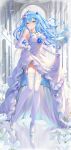  dress heels hololive pointy_ears rin_yuu skirt_lift stockings thighhighs wedding_dress yukihana_lamy 