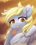  2021 :3 blep blonde_hair derp_eyes derpy_hooves_(mlp) digital_media_(artwork) equid equine eyelashes feathered_wings feathers female feral friendship_is_magic hair hi_res looking_at_viewer mammal my_little_pony narrowed_eyes pegasus smug solo symbianl tongue tongue_out wings yellow_eyes 