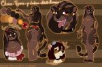  2021 anthro breasts digital_media_(artwork) eyebrows eyelashes featureless_breasts featureless_crotch felid feline female mammal model_sheet monstercheetah open_mouth red_eyes smile solo teeth tongue 