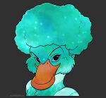  2021 anatid anseriform avian beak bird digital_media_(artwork) duck eyebrows eyelashes hair headshot_portrait lapres portrait 