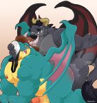 2019 activision anal anal_penetration anthro anthro_on_anthro anthro_penetrated anthro_penetrating anthro_penetrating_anthro barazoku beard belly big_belly big_butt big_tail black_body black_hair black_scales blue_eyes blush bodily_fluids butt butt_slap claws clothing deltoids doggystyle dragon drooling duo erect_nipples erection facial_hair fan_character fangs from_behind_position genitals green_body green_scales grimace grin gus_(kyle_lobo) hair hat headgear headwear hi_res horn humanoid_genitalia humanoid_penis jockstrap jockstrap_on_face kyle_lobo male male/male male_penetrated male_penetrating male_penetrating_male musclegut muscular muscular_anthro muscular_arms muscular_bottom muscular_male muscular_on_muscular muscular_top musk mythological_creature mythological_scalie mythology nipples open_mouth pecs penetration penile penile_penetration penis penis_in_ass reptile saliva scales scalie schwarzfox sex sharp_teeth simple_background slap smile spanking spyro_reignited_trilogy spyro_the_dragon tail tail_tuft tan_body tan_scales teeth triceps tuft underwear vein veiny_penis wings