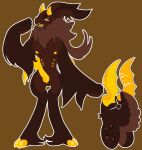 anthro butt cloudy_hyena genitals knot knotted_penis male penis rear_view renier_(cloudy_hyena) slit_penis solo splynter tapering_penis tongue yellow_eyes yellow_penis yellow_tongue