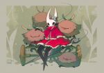 2025 ambiguous_gender antennae_(anatomy) anthro arthropod biped black_body blush brown_body clothed clothed_anthro clothed_female clothing cordi digital_drawing_(artwork) digital_media_(artwork) female front_view group hollow_knight_(franchise) hornet_(hollow_knight) sitting smile team_cherry tongue tongue_out
