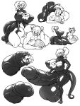  absurd_res all_fours ambiguous_penetration anthro anthro_on_anthro anthro_penetrated anthro_penetrating anthro_penetrating_anthro areola balls big_balls big_breasts big_penis biped black_clothing bodysuit breast_size_difference breasts canid canine cleavage_cutout clothed clothed_sex clothing cock_transformation curvy_figure digital_media_(artwork) dragon duo erection evana expansion from_behind_position fur genital_expansion genitals glistening glistening_balls glistening_clothing glistening_genitalia glistening_penis goo_transformation greyscale gynomorph gynomorph/gynomorph gynomorph_penetrated gynomorph_penetrating gynomorph_penetrating_gynomorph hair hand_on_hip hi_res horn huge_balls huge_breasts huge_penis humanoid_genitalia humanoid_penis hyper hyper_balls hyper_genitalia hyper_penis intersex intersex/intersex intersex_penetrated intersex_penetrating intersex_penetrating_intersex kalnareff kneeling lips looking_at_another looking_at_partner mammal merging monochrome monotone_body monotone_fur monotone_hair nipple_outline nipples nude open_mouth penetration penis penis_expansion ponytail rubber rubber_suit scalie sex simple_background skinsuit standing tight_clothing transformation transformation_sequence transformation_through_sex vein veiny_penis voluptuous white_background white_body white_fur wide_hips wingless_dragon 