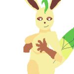 anthro eeveelution female game_freak generation_4_pokemon leafeon low_res nintendo pokemon pokemon_(species) solo zplayerk