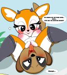  aggressive_retsuko antelope anthro big_breasts blush bodily_fluids bovid breasts brown_body brown_fur chief_komiya clothing cunnilingus domination duo female female_domination female_on_top fur gazelle genital_fluids genitals half-closed_eyes herpestid hi_res horn leggings legwear licking looking_at_another looking_down looking_pleasured lying male male/female male_on_bottom mammal meerkat narrowed_eyes nipples notenoughpink nude on_bottom on_top open_mouth oral orange_body orange_fur pussy pussy_juice sanrio sex shadow short_stack smile speech_bubble stockings text thick_thighs tongue tongue_out tsunoda vaginal wide_hips 