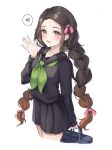  kamado_nezuko kimetsu_no_yaiba seifuku soybean_(hisoybean) tagme 