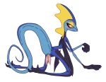 2_penises 3_toes 5_fingers all_fours alpha_channel animal_genitalia animal_penis anthro aroused bedroom_eyes blue_body blush blush_lines bodily_fluids butt cayde_the_inteleon cloaca colored colored_line_art cum cum_drip dripping feet fin fingers generation_8_pokemon genital_fluids genitals head_fin hemipenes inteleon lizard long_tail looking_at_viewer male multi_genitalia multi_penis nal_wt narrowed_eyes nintendo orange_eyes outline penis pokemon pokemon_(species) precum precum_drip presenting presenting_hindquarters pupils raised_arm raised_tail reptile scalie seductive simple_background skinny slit_pupils solo tail thick_tail toes transparent_background watermark wet white_outline white_pupils yellow_sclera