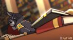 16:9 2024 adastra adastra_(series) amicus_(adastra) anthro armlet black_nose blue_eyes blurred_foreground book bracelet brooch canid canine canis clothed clothed_anthro clothed_male clothing depth_of_field digital_drawing_(artwork) digital_media_(artwork) dutch_angle echo_project english_text fur furniture grey_body grey_fur hand_on_head hi_res jewelry library light light_beam male male_anthro mammal reading sad scroll shaded soft_shading solo soradezwolfox sunbeam sunlight table text widescreen wolf